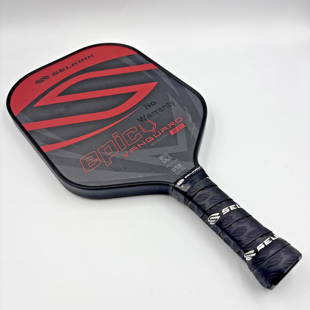 Selkirk Epic Vanguard Midweight 2.0 Pickleball Paddle DEMO - Red / Black
